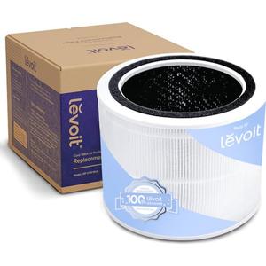 LEVOIT Core 200S-P Replacement Filter, Genuine Core 200S-RF Air Purifier Filters, Supports HEPA Sleep Mode, High-Efficiency Activated Carbon for Removal of Smoke, Odor, Allergens, Pollen, 1 Pack (7.2" x 7.2" x 5.7")