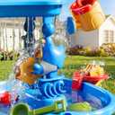 3-Tier Sand and Water Table for Kids, Summer Outdoor Beach Outside Backyard Activity Sensory Kids Sand and Water Table, Birthday Gifts for Toddler Boys Girls Ages 3 4 5 6 7 8