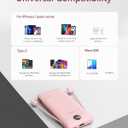 VEGER Portable Charger with Built-in AC Plug and Cables, All in One 10000mAh Ultra Slim Power Bank Travel Essentials, Fast Charging Battery Pack Compatible with iPhone, Samsung, Android (Crepe)