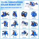 STEM 13-in-1 Education Solar Power Robots Toys for Boys Age 8+ , Educational Toy DIY Science Kits for Kids, Building Experiment Robotics Set Birthday Gifts for 8+ years old boys and girls ., 0.2 Inches X 0.2 Inches X 0.2 Inches