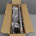 Corner Shower Caddy Tension Pole: Adjustable Rustproof 4-Tier Inside Bathroom Organizer - 47-121 inch Quick Installation Bathtub Shelves for Shampoo Storage - Rod Floor Standing Bath Rack (Silver)