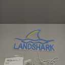 Land Shark Neon Beer Sign LED Shark Neon Lights Lager Neon Signs USB Powered Home Beer Bar Pub Man Cave Game Room Windows Garage Wall 17 x 9.5 IN