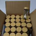 NETANY 24 Pcs Glass Spice Jars with Bamboo Lids, 4 oz Glass Jars with Minimalist Farmhouse Spice Labels Stickers, Collapsible Funnel, Seasoning Storage Bottles for Spice Rack, Cabinet, Drawer
