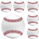 Tballs Training Baseballs Sponge Rubber Core, Reduced Impact Safety Baseballs, Unmarked Tee Ball Practice Baseball for League Play, Pitching, Hitting, Fielding, Autograph, Gifts