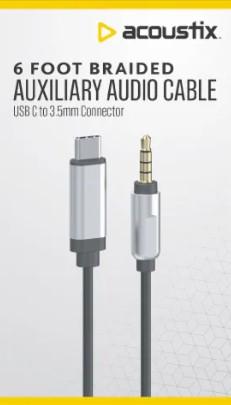 Zgear Metal Housing For Lightning Tip 10 Foot Braided Sync & Charge Cable And Acoustix™ Auxiliary Braided Audio Cable