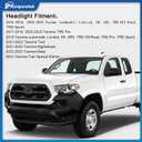 Headlights Assembly for 2016-2023 Toyota Tacoma (Does NOT fit models with factory LED DRL; factory halogen models ONLY) Headlamp Replacement Driver & Passenger Side