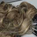 NAYOO Clip in Hair Extensions for Women 20 Inch Long Wavy Curly Medium Brown Ash Blonde Hairpieces Full Head Synthetic Hair Hairpieces (6PCS, Medium Brown Ash Blonde)