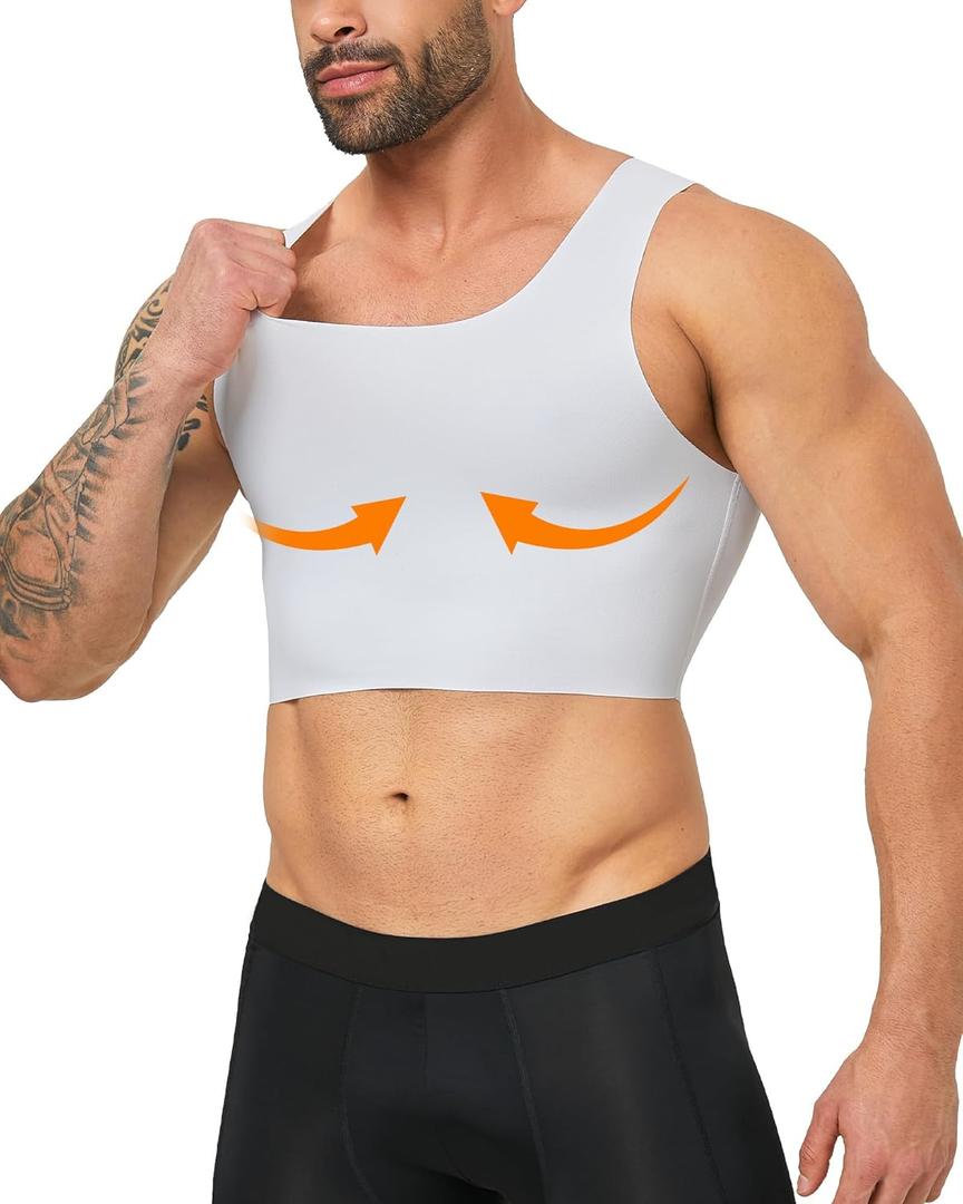 Compression Corest Chest Binder Slimming Tank Top for Hide GynecomastiaTransgender Tomboy Men Women