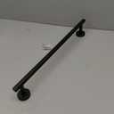 JQK Black Towel Bar, 20.5 Inch 304 Stainless Steel Thicken 0.8mm Towel Rack Bathroom, Towel Holder Matte Black Wall Mount, Useable Length 18 Inch, TB110L18-PB