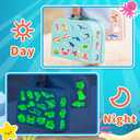Glow in The Dark Cute Ocean Animals Water Bottle Stickers for Kids, 50 Pcs Colorful Cartoon Sea Animals Vinyl Waterproof Laptop Decals, Skateboard Mugs Phone Case Luggage Scrapbook Decor (Luminescent-228kshr)