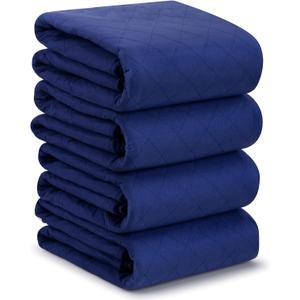 Washable Waterproof Bed Pads 36x52 Inch (4 Pack), Extra Large for Incontinence, Bed Wetting, and Pet Protection, Navy Blue Ideal for Elderly, Adults, Kids and Pets