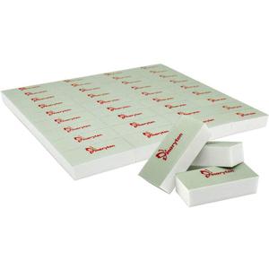 Maryton Mini Nail Buffer Blocks, Disposable Nail Shine Buffers Kit - Green Side for Buffing, White Side for Shinning, 36 Count