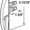 Truth TH 24015 Maxim Locking Handle, Bright White (Single Pack)