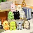 Ditucu Palm-Sized Sheep Stuffed Animals Cute Soft Lamb Plush Doll Small Plushies Toys Gifts for Kids White 6 inch