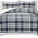 UGG 32549 Leonora Full-Queen 3-Piece Comforter Set Soft Luxury Bedding Comforter and Two Pillow Shams Cozy Comfortable Reversible Machine Washable Hotel Style Bedding Set, Full/Queen, Ocean Plaid (Multicolor)
