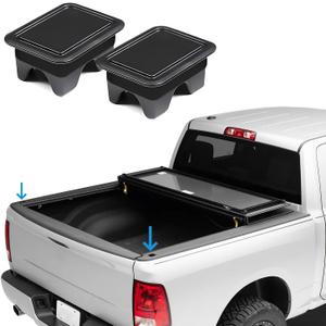 Shademax for Dodge Ram 1500 Stake Pocket Covers Rear Truck Tonneau Covers Bed Rail Stake Pocket Cover, Stake Holes Caps Plugs Compatible with 2019-2025 2026 Dodge Ram 1500 2500 Accessories (Set of 2)
