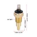 X AUTOHAUX Universal Automotive Radiator Engine Cooling Fan Temperature Thermostat Sensor Switch 1/4" NPT 180 Degree on 165 Degree Off