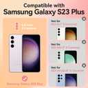 ChiCsFleur for Samsung Galaxy S23 Plus Case, TPU Phone case with Camera Protection for Women Girls Teens - Pink Preppy Sea Manta Y2K Shell Starfish Elegant Artsy Coral Ocean Gift Aesthetic Unique