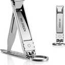 MR.GREEN Collapsible Nail Clippers Small and Thin Portable Travel Nail Scissors Cutter Stainless Steel Manicure Tools with Nail Files (Eco-Packaging)