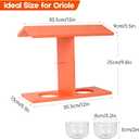 Beslands Oriole Feeders for Outdoor Hanging, 2 Jelly Cups Bird Feeder, Large Capacity with Orange Pegs All in One, Recycled HDPE, Supports Fruit Nectar Seed for Orioles, Baltimore Oriole