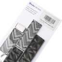 2 x Blujellyfish Glass Tile Backsplash Wall Black Silver Subway Mosaic Tile-Sample Watch (Small Sample (1 Sheet), Chocolate Brown)