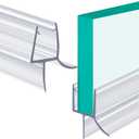 1-Pack Shower Door Bottom Seal POZIA-39 Long,1/4"(6mm) Thick Frameless Glass Shower Door Seal Strip Clear Vinyl Durable Stop Shower Leaks and Create a Water Barrier Ultra Clear