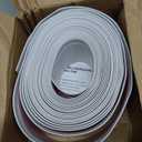 Vinyl Baseboard Molding Trim 4 Inch x 40 Feet Peel and Stick Baseboard Trim Flexible PVC Cove Base Moulding Self-Adhesive Trim for Garage Bathroom Cabinet Floor Walls, White