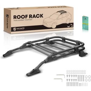 YHTAUTO Car Roof Rack Cargo Carrier Compatible with Toyota 4Runner 2010-2023, 165 Lbs Aluminum Alloy Luggage Rack for Rooftop Tent Kayak Bike Luggage Snowboard Ski Board Canoe