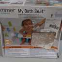 Ingenuity My Bath Seat for Sit-Up Baby Bathing, Sure & Secure Suction Cups, ASTM Safety Tested & Approved, Backrest for Assisted Sitting, Easy Setup & Storage, Aqua