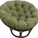Blazing Needles,Polyester Microsuede Papasan Cushion, 1 Count (Pack of 1), Sage Green