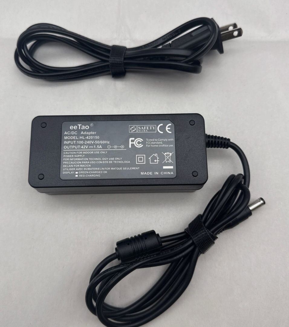 42V AC/DC Adapter Charger HL-420150 Compatible w/Hover-1 36V Highlander, Dynamo
