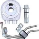 Engine Oil Cooler with Pipe for Chevrolet GMC Cadillac Buick | for Chevrolet Malibu Camaro Equinox Traverse Cadillac ATS CT6 CTS Buick Envision Regal TourX GMC Terrain
