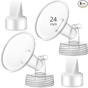 Momstouch 24mm Flange and Duckbill Valve Compatible with Spectra S1 S2 9 Plus Breastpump Replacement to Spectra Pump Parts, Not Original, Replace Accessories.