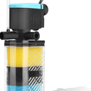 FUMAK Aquarium Filters – 3Stage Aquarium Filter inTank Filter Internal Filter Fish Tank Filter Turtle Filter for 1040 Gallon Fish Tanks with Dual Water Outlet and Aeration