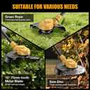 Weed Eater for Dewalt 20V Battery, 600W 2 in 1 Cordless String Trimmer & Weed Wacker,12 Inch Brushless Grass Trimmer with 3-Tooth Blade, Saw Disc for Lawn, Yard and Bush Trimming (No Battery)