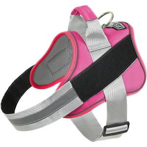 Bolux Dog Harness, No-Pull Reflective Dog Vest, Breathable Adjustable Pet Harness with Handle for Outdoor Walking - No More Pulling, Tugging or Choking (Fuchsia, Small (Pack of 1))