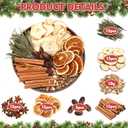 Knitgrip 2 Pack Christmas Potpourri Simmer Pot Simmering Potpourri Bowl Filler Xmas Simmer Pot Kit for Stove Dried Orange Apple Slices Cinnamon Sticks Stovetop for Xmas Decor