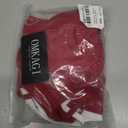 OMKAGI Workout Sets for Women Cute Doubel Layer Open Back Sports Bras Gym Shorts Outfits(XS, 531-Burgundy)