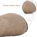 ZUSERIS Kids Toddler Suede Clogs Boys Girls Leather Mules House Slippers Comfort Non Slip Cork Footbed Sandals with Straps & Adjustable Buckle,Apricot,11-12 Little Kid