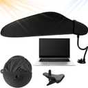 Cubicle Shade & Desk Shade Adjustable Cubicle Light Shield to Block Overhead Light & Glare Portable Office with Suction Cup Clamp for Laptop, Monitor or Outdoor Use