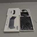 Samsers Foldable Bluetooth Keyboard with Touchpad  Portable Wireless Keyboard with Holder, Rechargeable Full Size Ultra Slim Pocket Folding Keyboards for Android Windows iOS Tablet & Laptop  Black