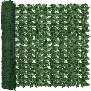 ODTORY Artificial Fence Privacy Screen: 4FT x 50FT UV-Anti Faux Greenery Backdrop Ivy Chain Link Shades Panels for Patio, Balcony, Garden,Deck,Backyard Indoor Outdoor Green Wall Decor