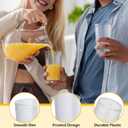 Sumind 24 Pack 12 oz Clear Plastic Cup Reusable Frosted Water Tumblers Restaurant Grade Stackable Drinking Cups Bulk Shatterproof Drink Tumblers for Wedding Birthday Party and Catering Supplies (EXP 12/27/36)