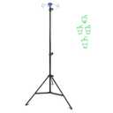 IV Intravenous Foldable Pole Stand, Portable Collapsible IV Pole Stand 4 Hook 3 Leg, IV Poles with 4 Hanging nets for Wheelchair Infusion Stand for Hospitals Clinics Wheelchairs and Beds (Black)
