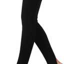 CHUNG Women Teenagers Over Knee Thigh High 29.5" Leg Warmers Stirrup Thermal Long Yoga Ballet Dance (One Size(Length:29.5"), Black)