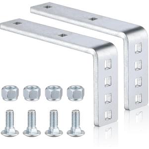Zonon 2 Pack Flush Fender Bracket, Flush Trailer or Boat Trailers Galvanized Metal Brackets for 8" & 12" Fenders