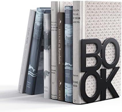 Book Ends,BookEnds Supports for Bookrack Desk,Bookend are Used for Books, Unique Appearance Design,Heavy Duty