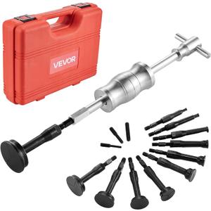 VEVOR Blind Hole Bearing Puller Set, 16-in-1 Inner Bearing Race and Seal Extractor Kit, 16 PCS Slide Hammer Pilot Insert Inner Internal Bearing Removal Tool Set with 10 Split Collets and Counterstay
