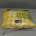 ZAZE Extra Large Picnic Blankets, 80''x80'' Washable Waterproof Foldable Oversized Compact Picnic Mat for Spring Summer Blanket Beach, Camping on Grass (Yellow and White)