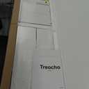 Treocho Bathroom Floor Cabinet, Bathroom Storage Cabinet with Drawers and Adjustable Shelf, Freestanding Cupboard Pantry for Kitchen, Living Room, Dining Room, White
